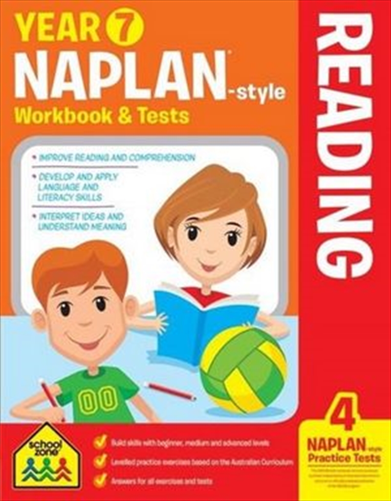 Year 7 NAPLAN - Style Reading Workbook and Tests : School Zone | Paperback Book