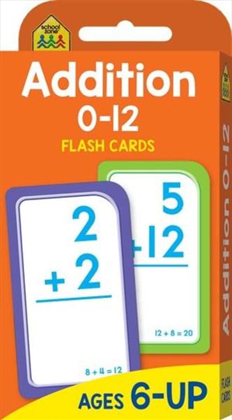 Addition 0-12 : School Zone Flashcards/Product Detail/Card Games