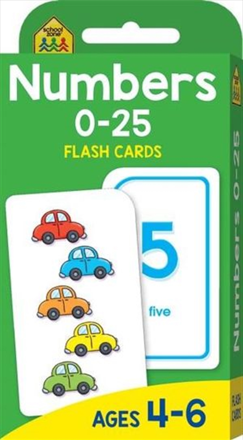 Numbers 0 - 25 : School Zone Flash Cards | Games