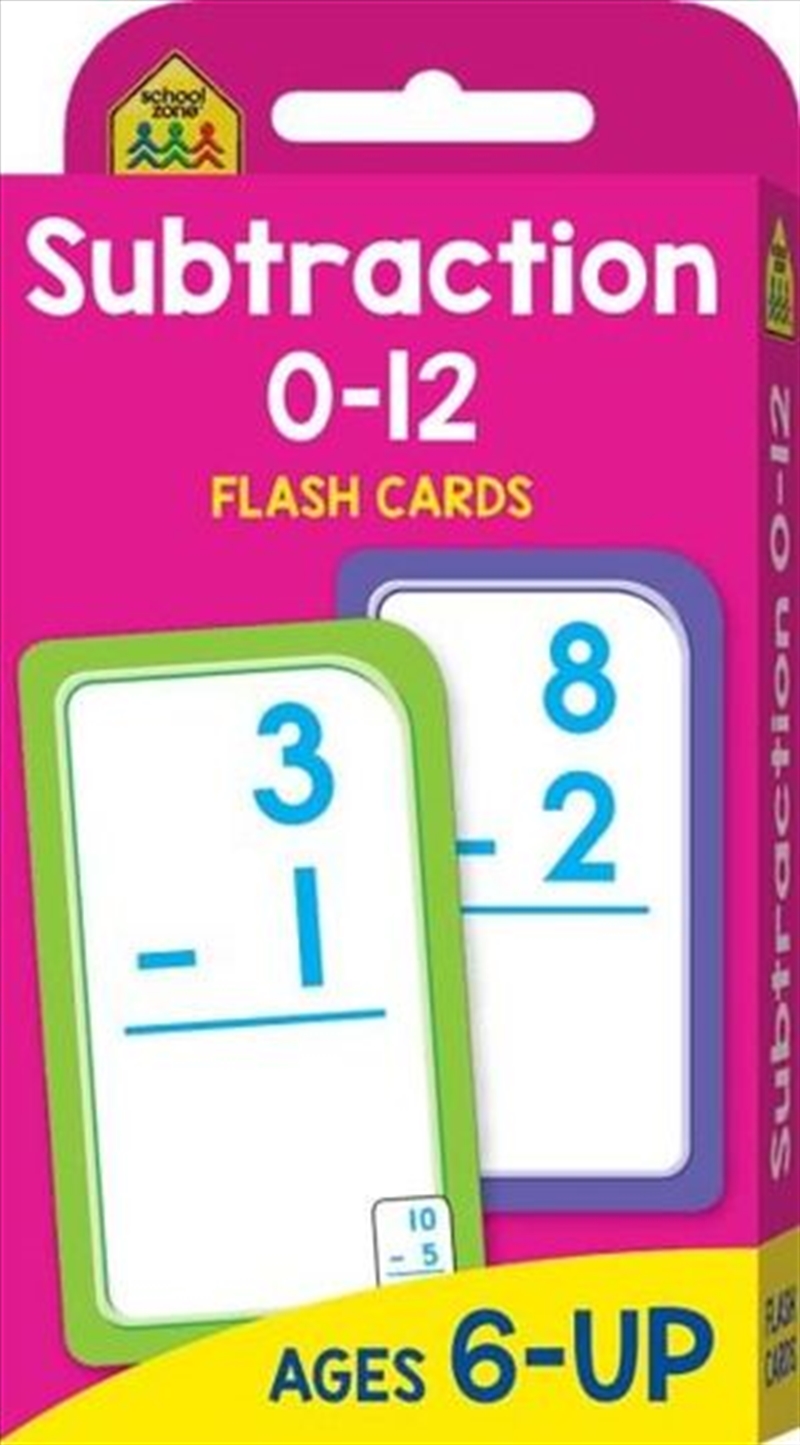 Subtraction 0-12 : School Zone Flash Cards/Product Detail/Card Games