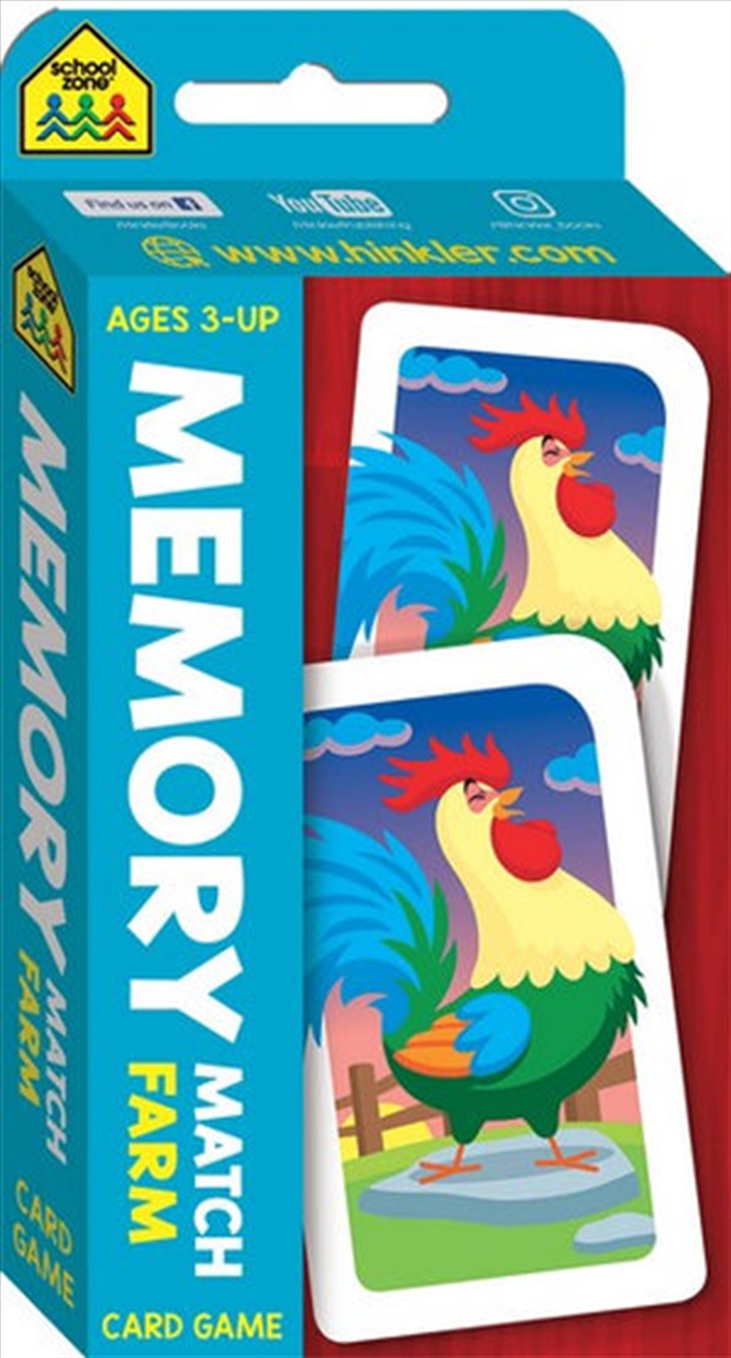 School Zone Memory Match Farm Flash Card Game, Card Game Sanity