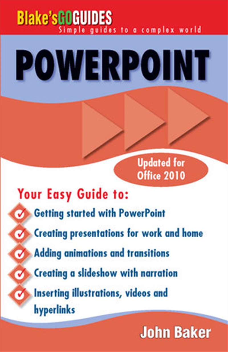 Blake's Go Guides Microsoft PowerPoint (Updated for Office 2010)/Product Detail/Reading