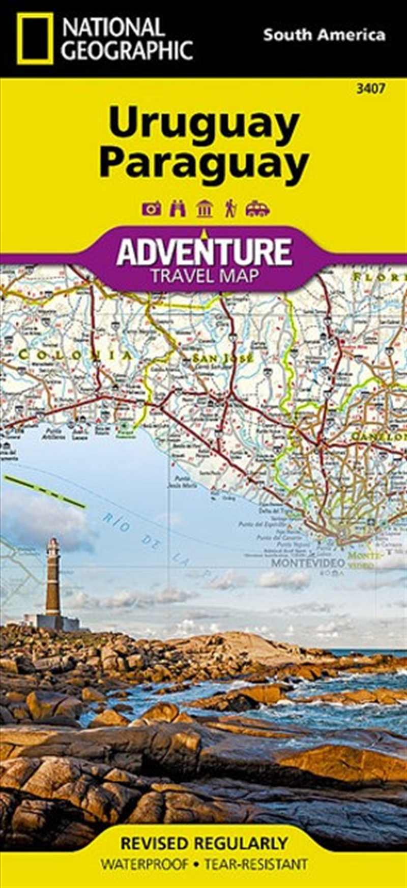 Uruguay Paraguay Adventure Map/Product Detail/Geography