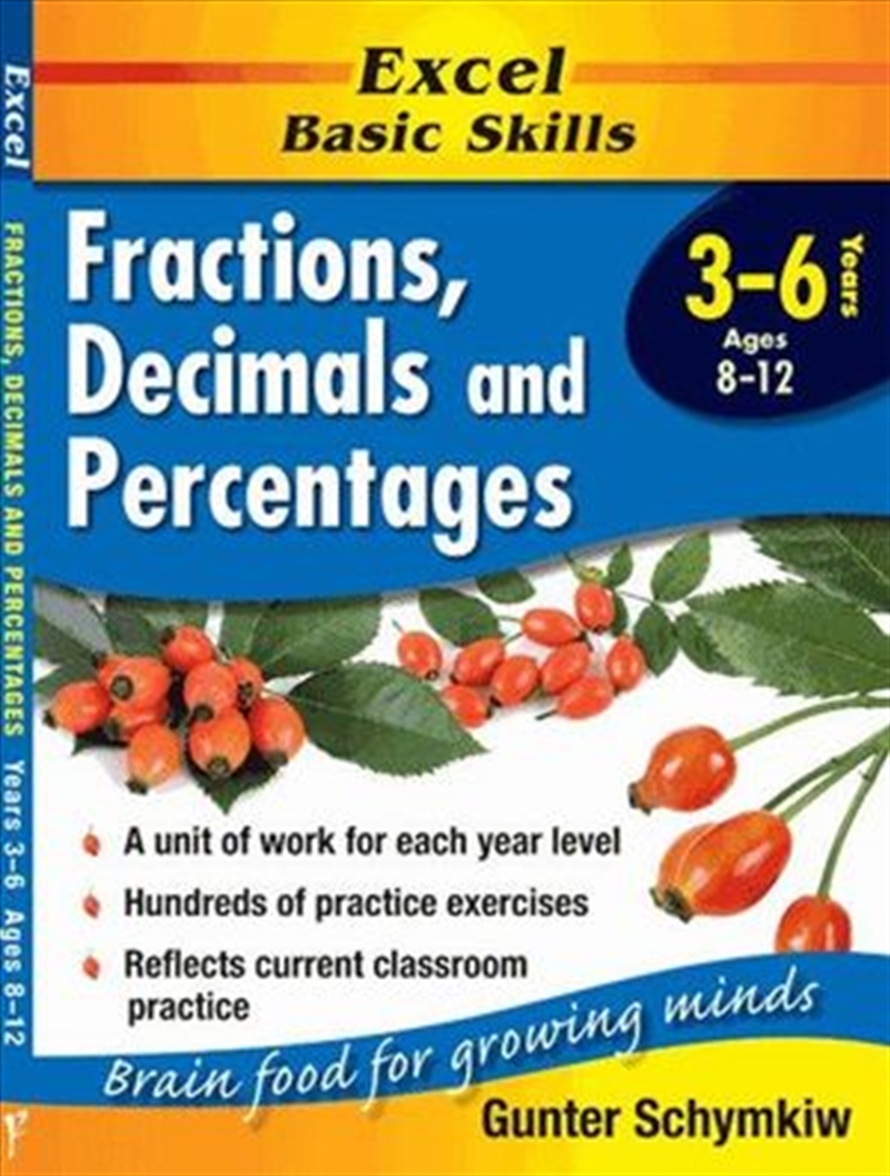 Excel Basic Skills Workbook: Fractions, Decimals and Percentages Years 3-6/Product Detail/Reading