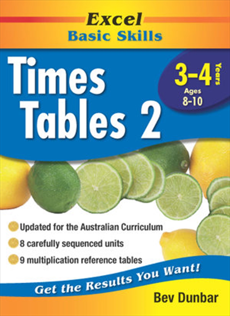 Excel Basic Skills Workbook: Times Tables 2 Years 3-4/Product Detail/Reading