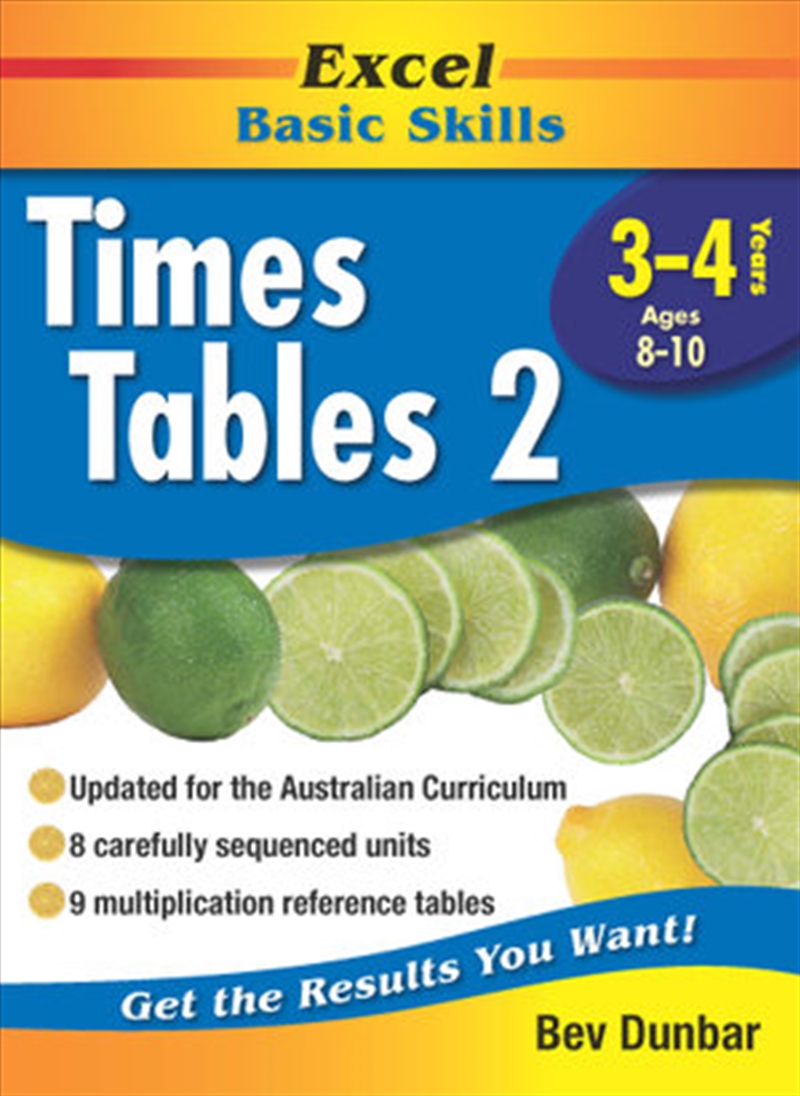 Excel Basic Skills Workbook: Times Tables 2 Years 3-4/Product Detail/Reading