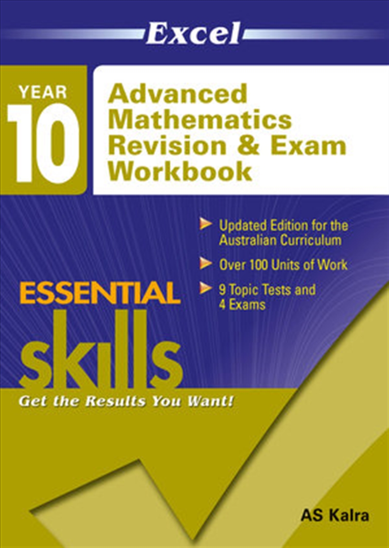 Excel Essential Skills: Advanced-level Mathematics Revision & Exam Workbook Year 10/Product Detail/Reading