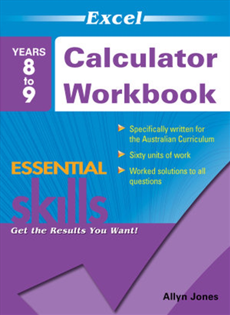 Excel Essential Skills: Calculator Workbook Years 8-9/Product Detail/Reading