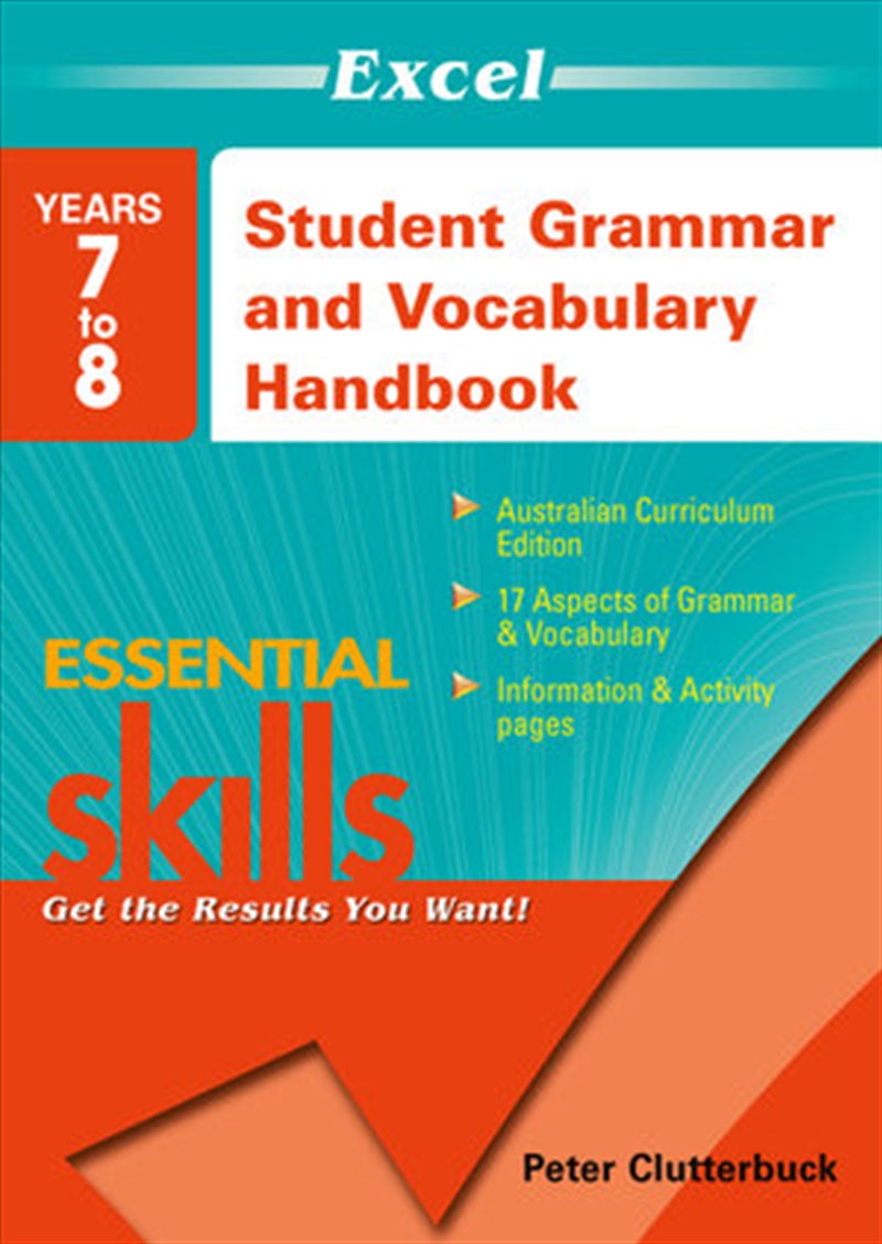 Excel Essential Skills: Student Grammar and Vocabulary Handbook Years 7-8/Product Detail/Reading