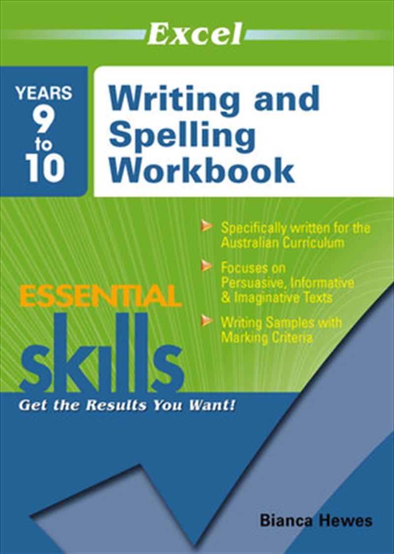 Excel Essential Skills: Writing and Spelling Workbook Years 9-10 | Paperback Book