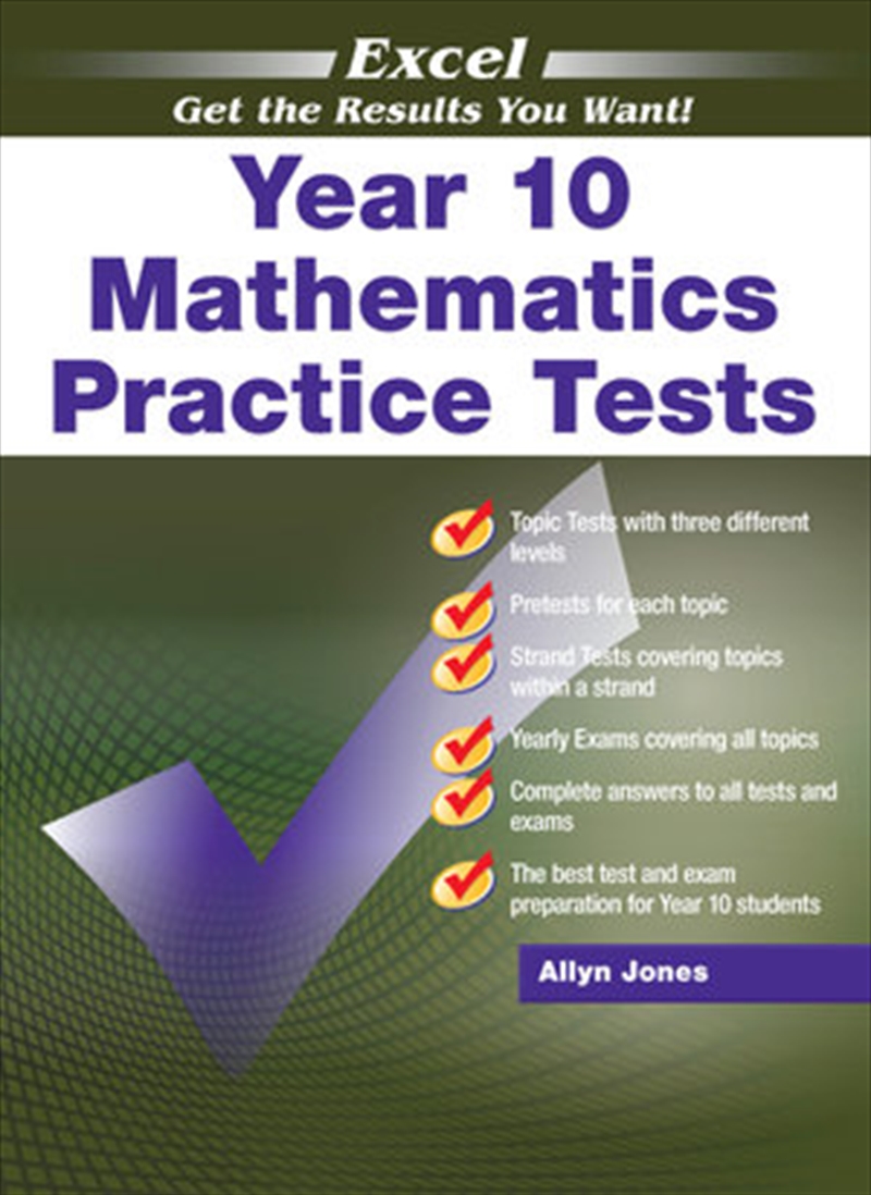 Excel Mathematics Practice Tests Year 10/Product Detail/Reading