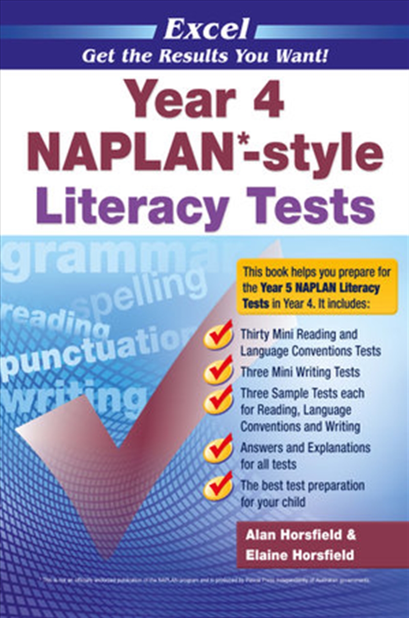 Excel NAPLAN*-style Literacy Tests Year 4/Product Detail/Reading