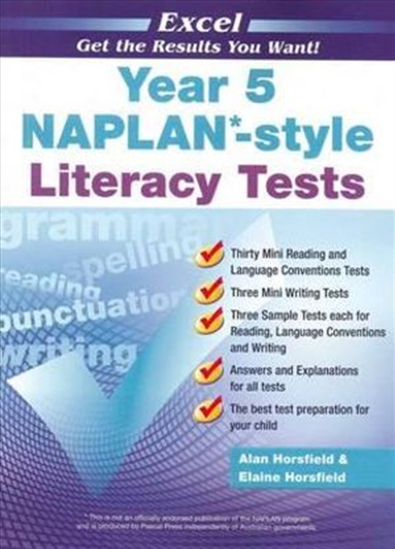 Excel NAPLAN*-style Literacy Tests Year 5/Product Detail/Reading