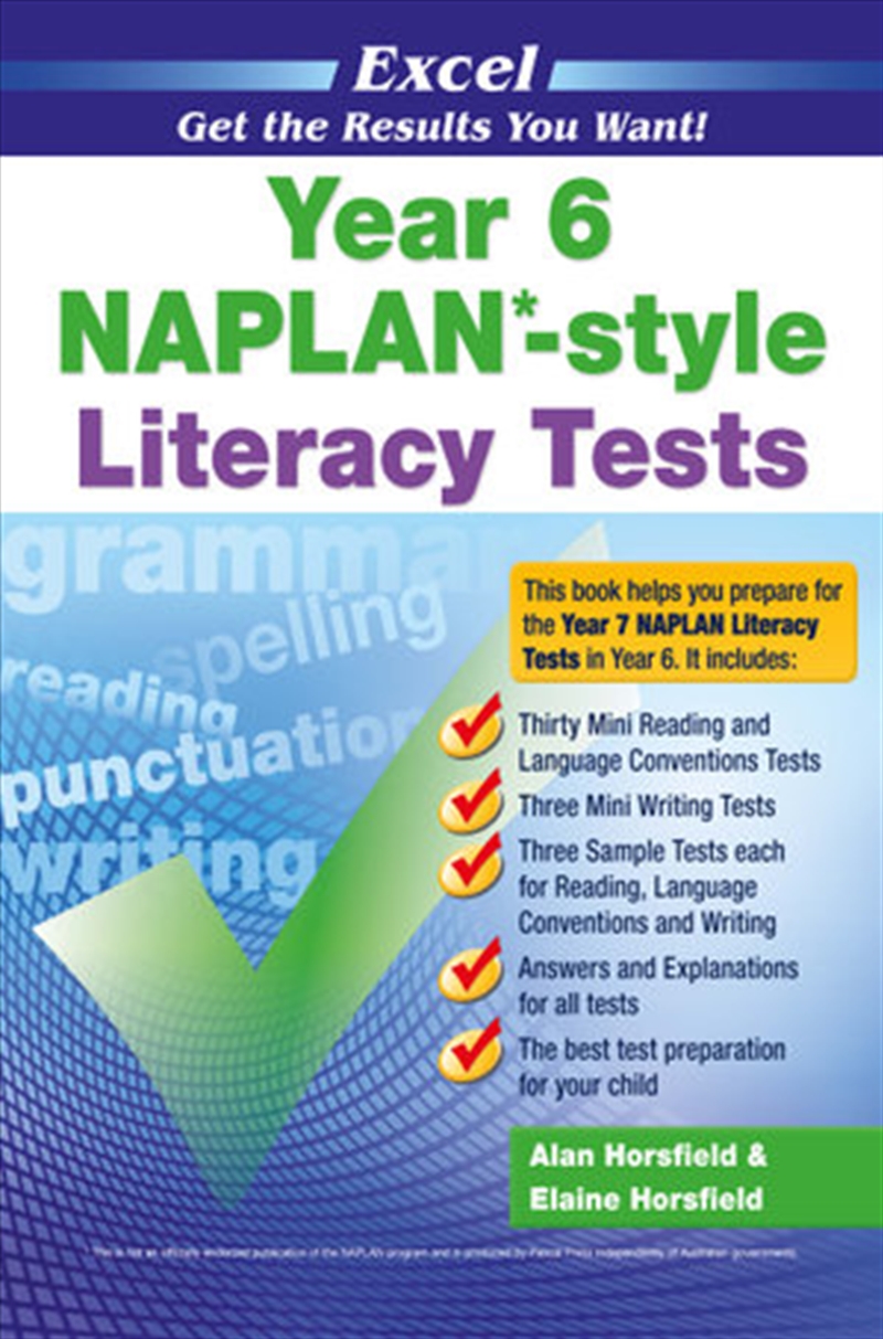 Excel NAPLAN*-style Literacy Tests Year 6/Product Detail/Reading