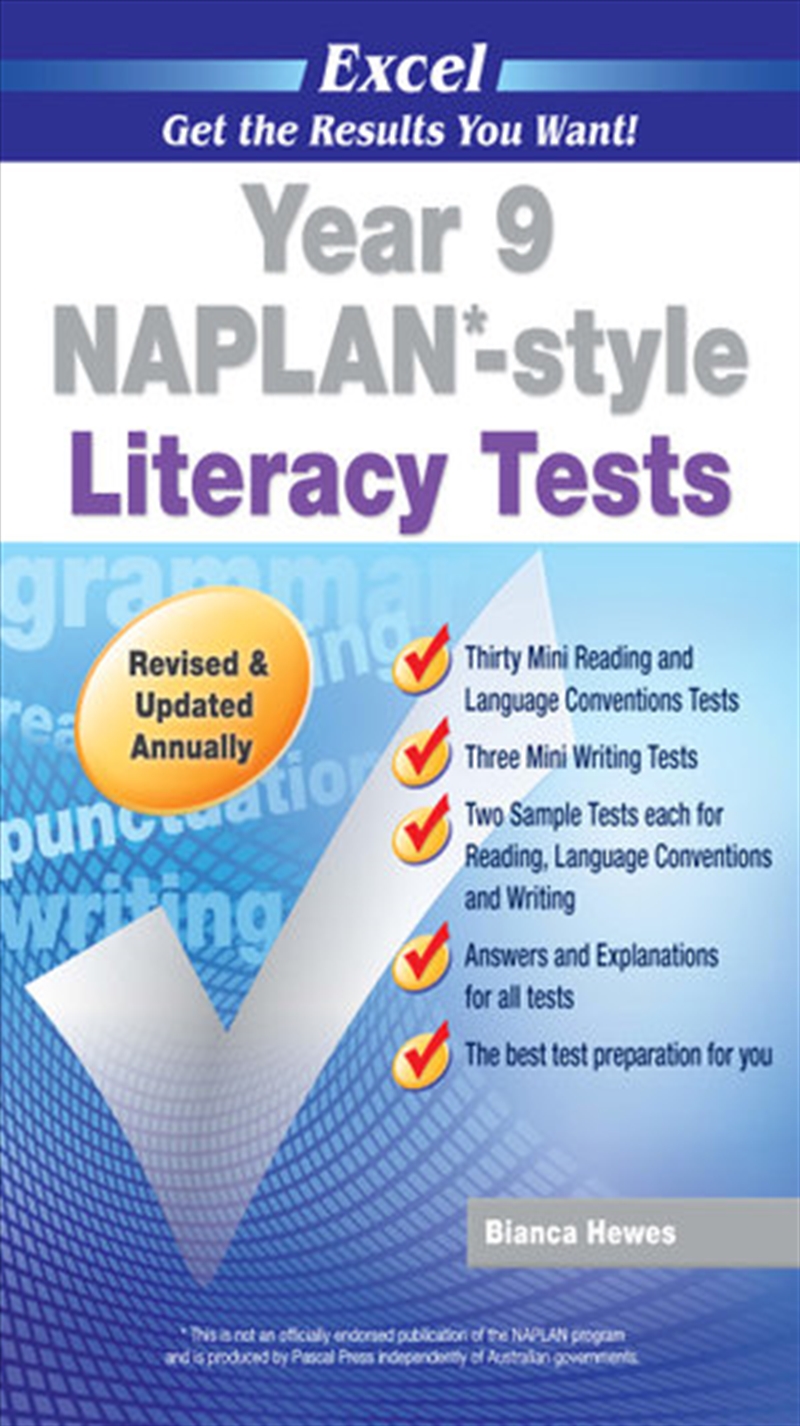 Excel NAPLAN*-style Literacy Tests Year 9/Product Detail/Reading