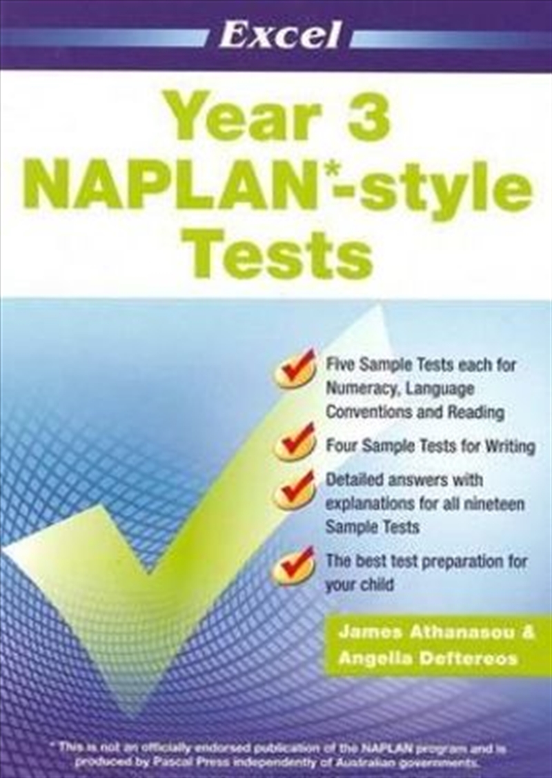 Excel NAPLAN*-style Tests Year 3/Product Detail/Reading