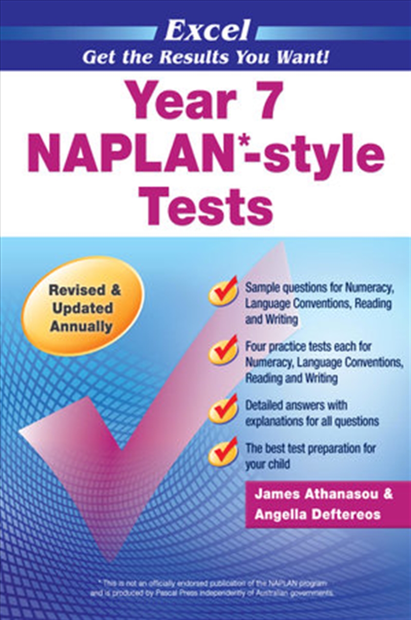 Excel NAPLAN*-style Tests Year 7/Product Detail/Reading