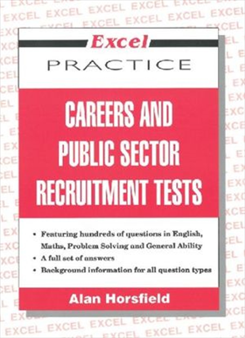 Excel Practice - Careers and Public Sector Recruitment Tests/Product Detail/Reading