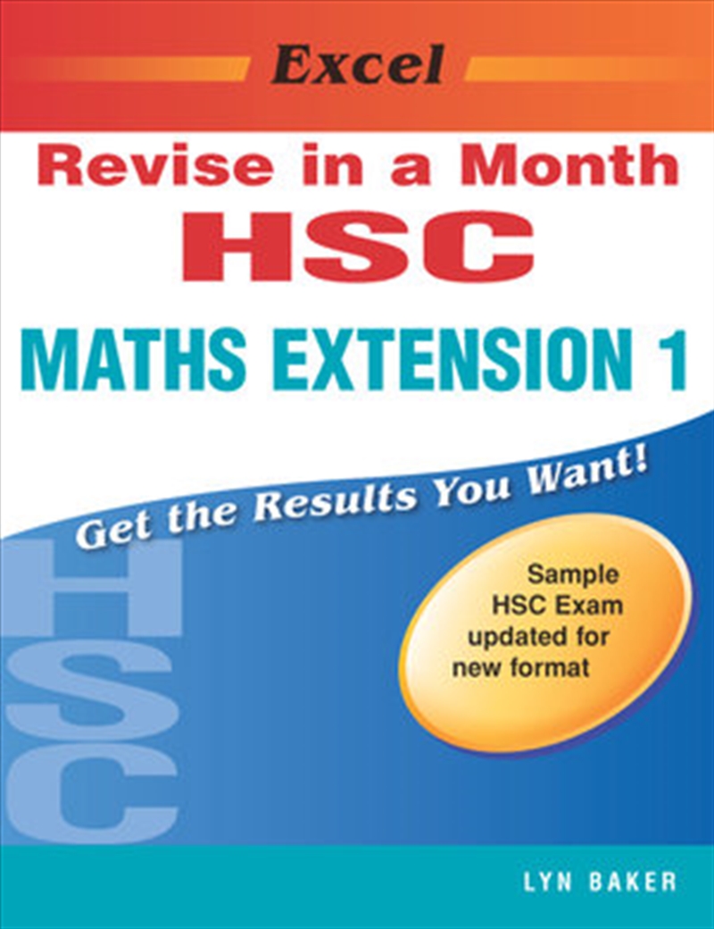 Excel Revise in a Month HSC Maths Extension 1 Year 12/Product Detail/Reading