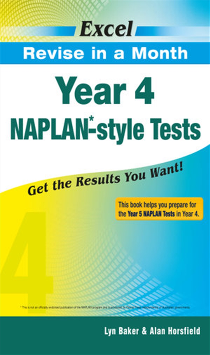 Excel Revise in a Month NAPLAN*-style Tests Year 4/Product Detail/Reading