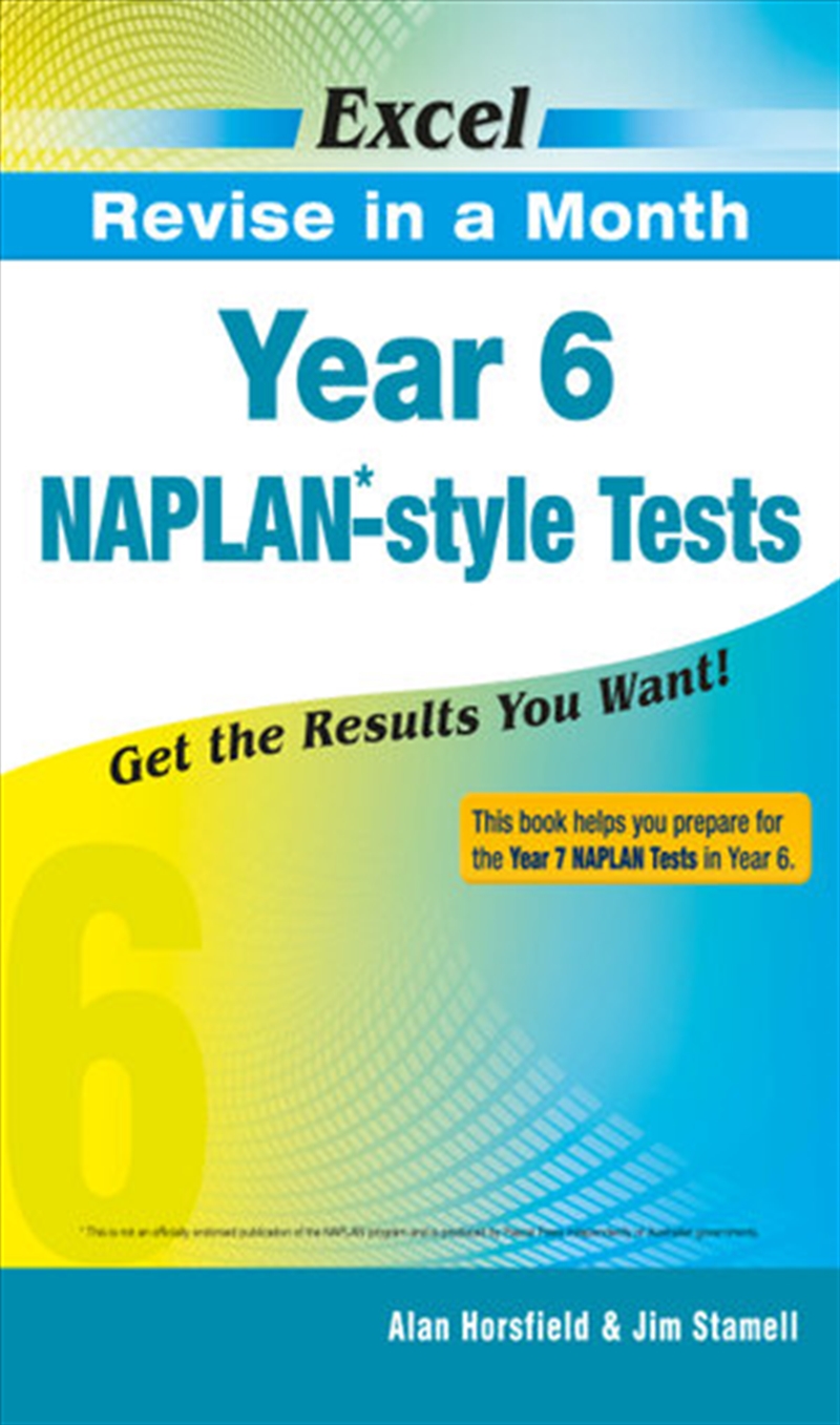 Excel Revise in a Month NAPLAN*-style Tests Year 6/Product Detail/Reading