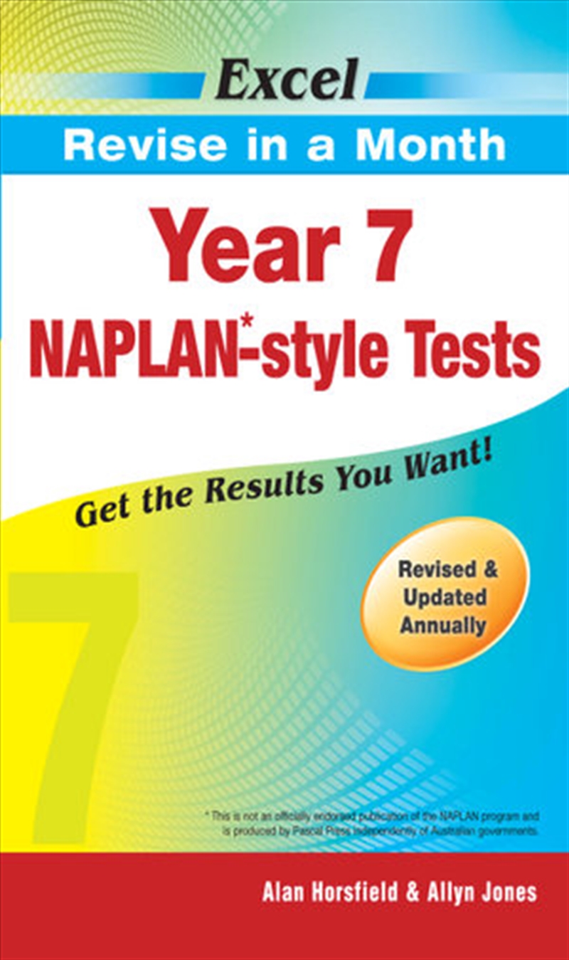 Excel Revise in a Month NAPLAN*-style Tests Year 7/Product Detail/Reading