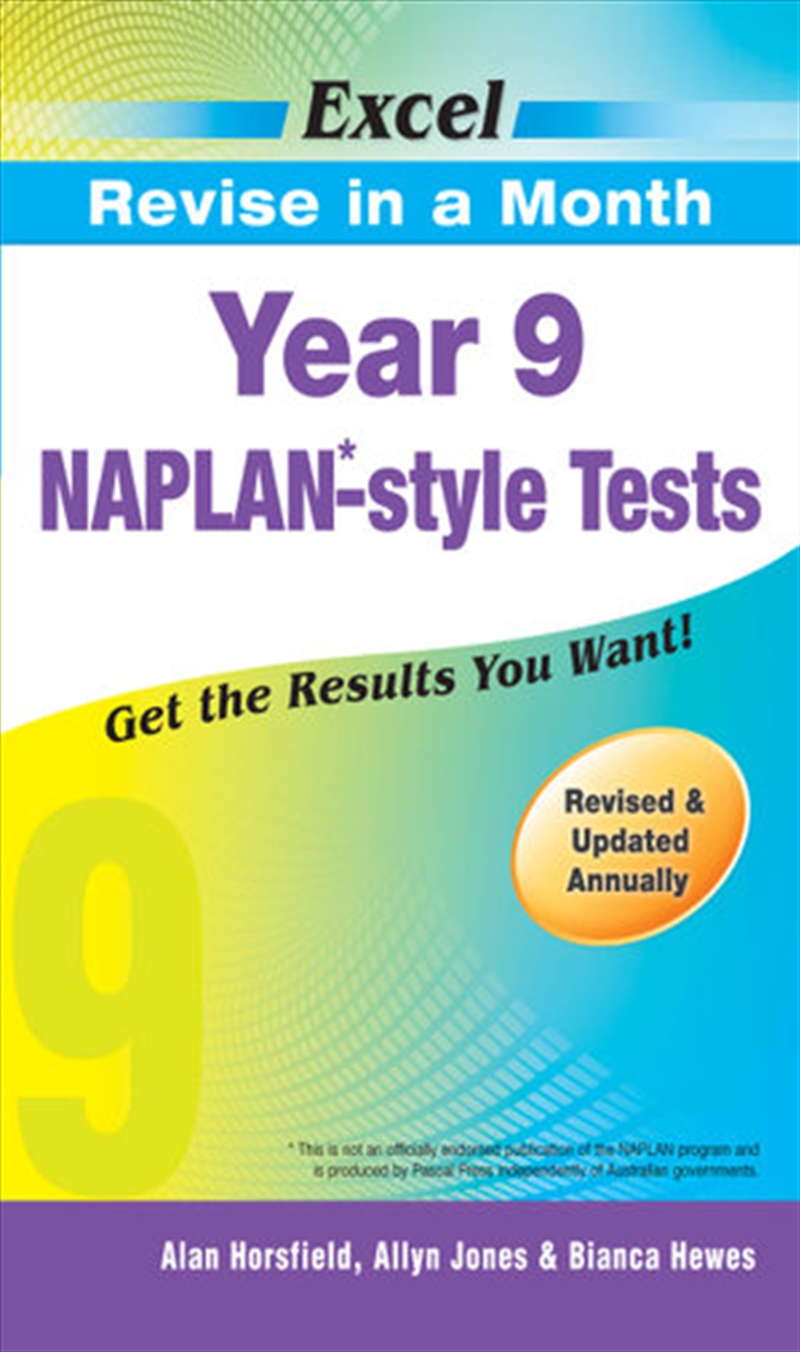 Excel Revise in a Month NAPLAN*-style Tests Year 9/Product Detail/Reading