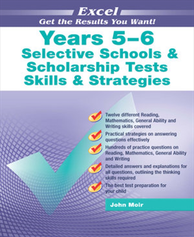 Excel Selective Schools & Scholarship Tests Skills & Strategies Years 5-6/Product Detail/Reading