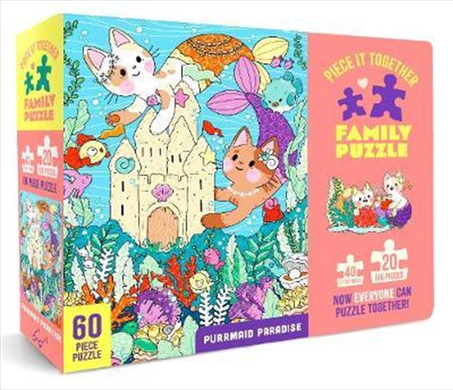 Piece It Together Family Puzzle: Purrmaid Paradise/Product Detail/Education and Kids