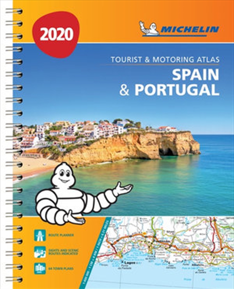 Spain & Portugal 2020 Michelin Tourist & Motoring Atlas A4 (Spiral) | Paperback Book
