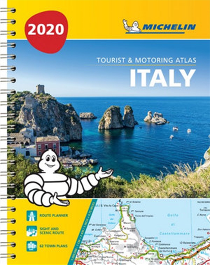 Italy Atlas 2020 Tourist & Motoring Atlas (A4-Spiral) | Paperback Book