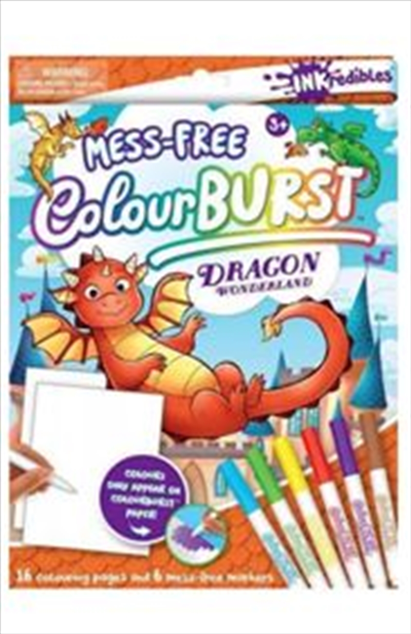 Inkredibles Colour Burst: Dragon Wonderland | Paperback Book