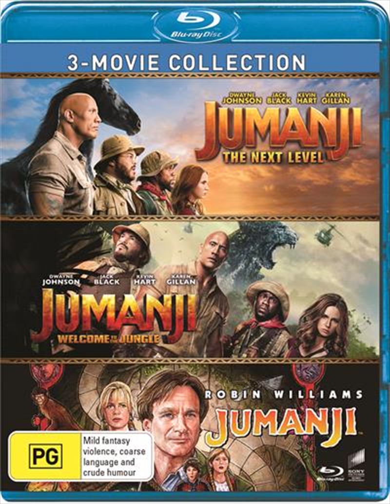 Jumanji / Jumanji - Welcome To The Jungle / Jumanji - The Next Level | Triple Pack - Franchise Pack | Blu-ray