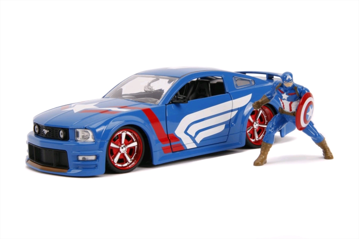 Captain America - 2006 Ford Mustang GT 1:24 Scale Hollywood Ride/Product Detail/Figurines