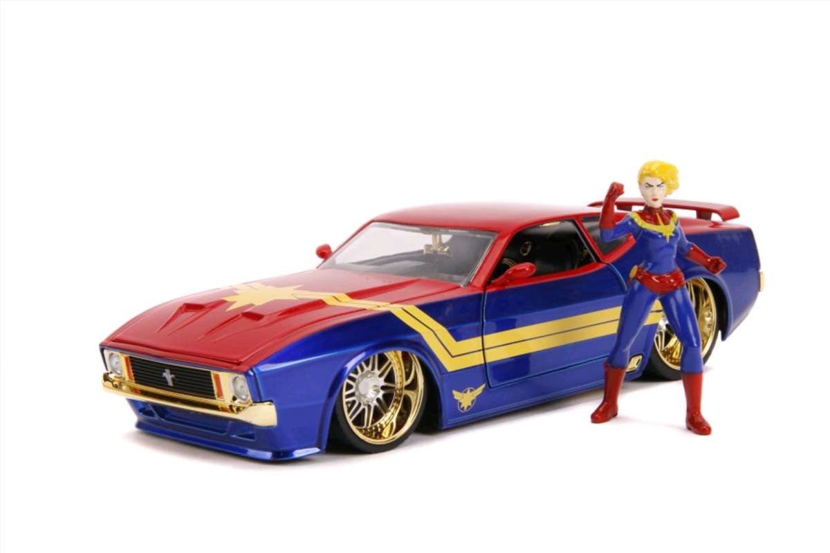 Captain Marvel - 1973 Ford Mustang Mach 1 1:24 Scale Hollywood Ride/Product Detail/Figurines