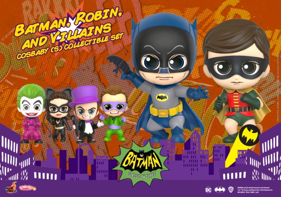 Batman (1966) - Batman, Robin, & Villains Cosbaby Set/Product Detail/Figurines
