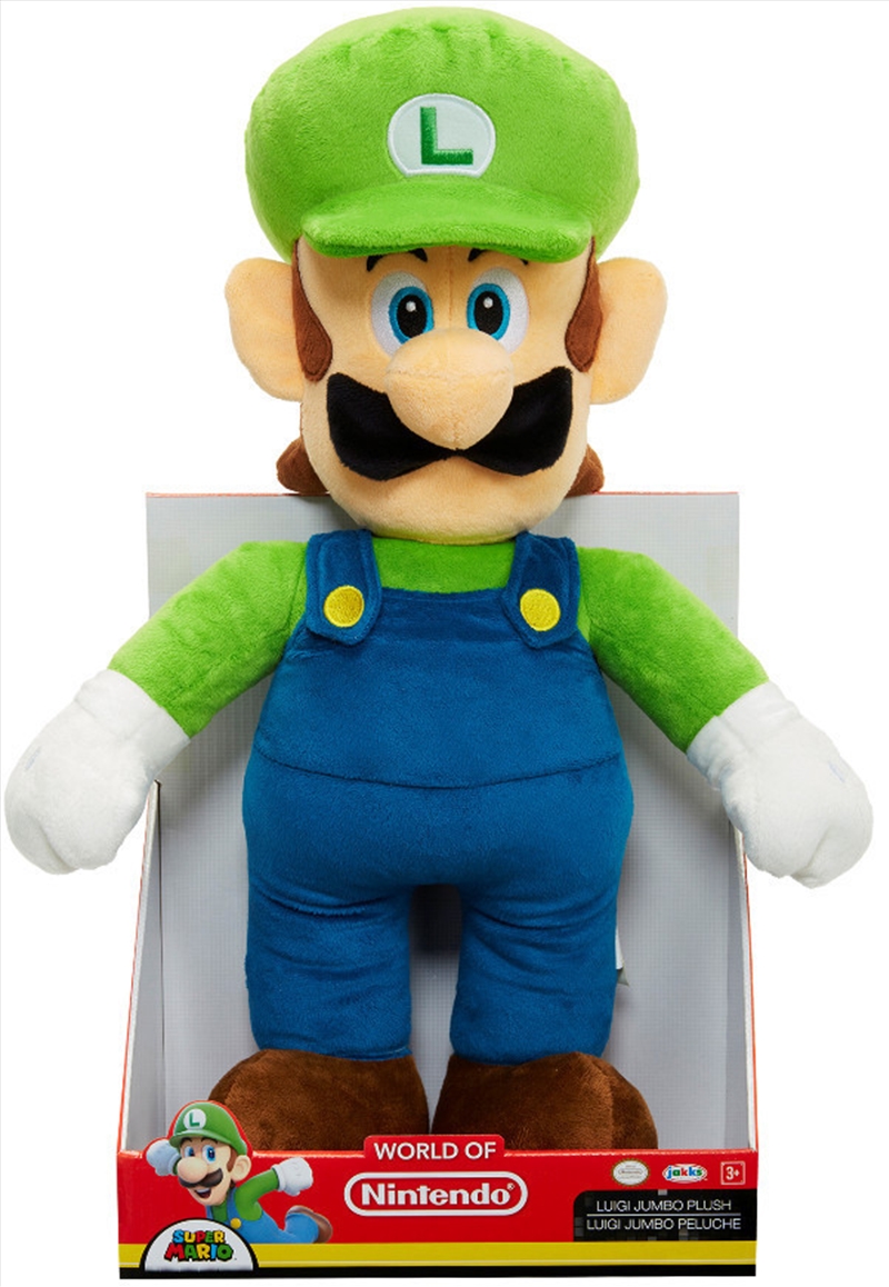 World of Nintendo Jumbo Plush Luigi 12"/Product Detail/Plush Toys