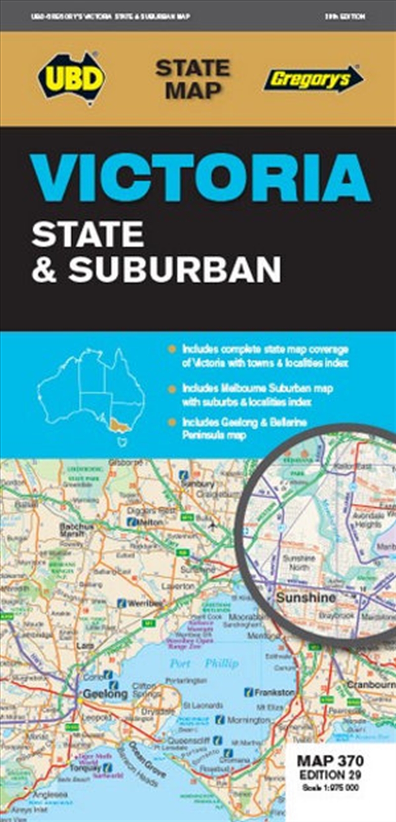 Victoria : State & Suburban Map 370/Product Detail/Geography