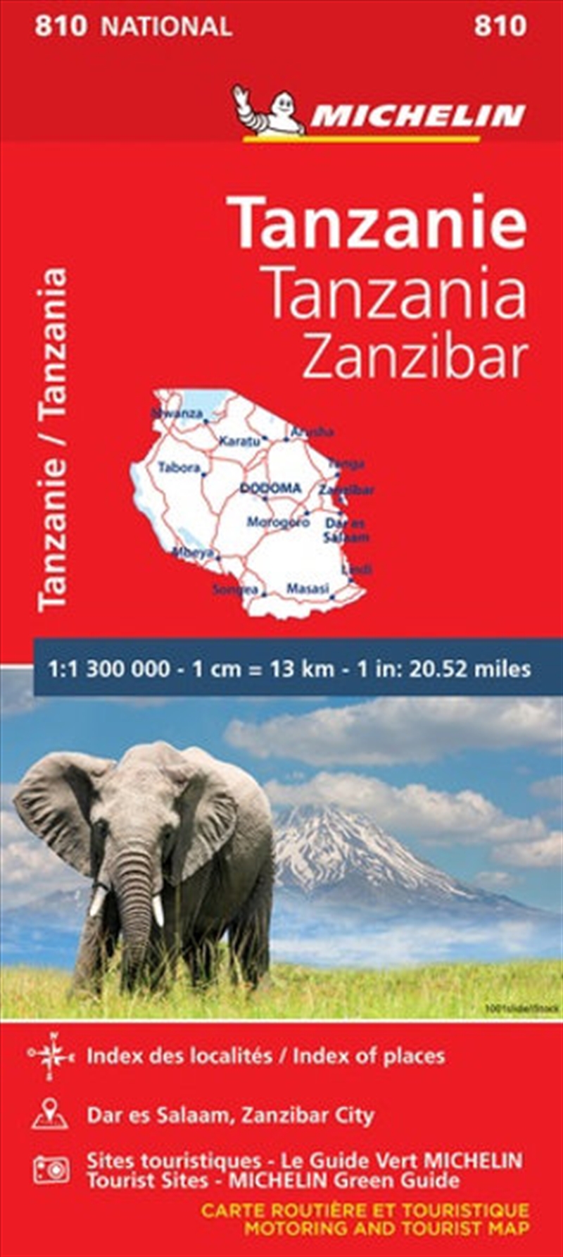 Tanzania And Zanzibar Michelin National Road Map 810/Product Detail/Travel & Holidays