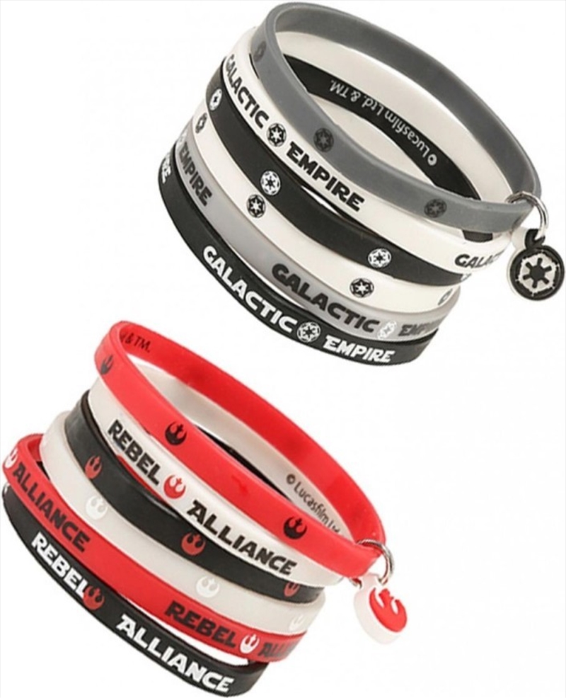 Star Wars x6 Empire/Rebel Rubber Wristband/Product Detail/Accessories
