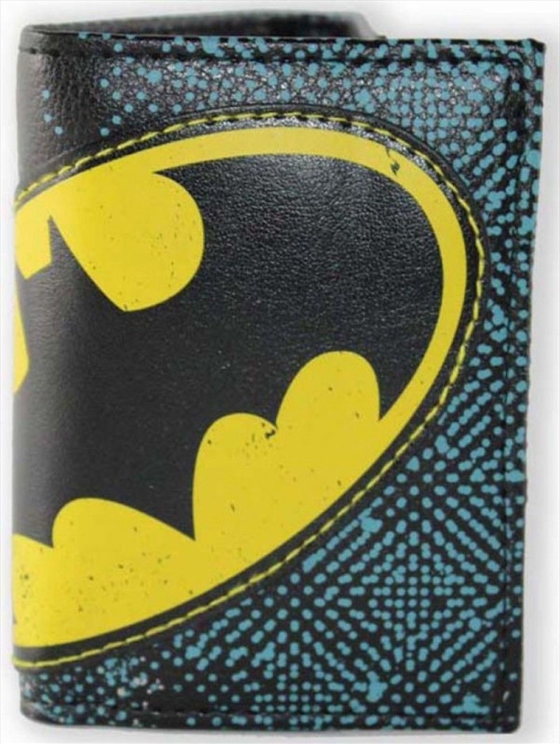 Batman Halftone Applique Tri-fold Wallet/Product Detail/Wallets