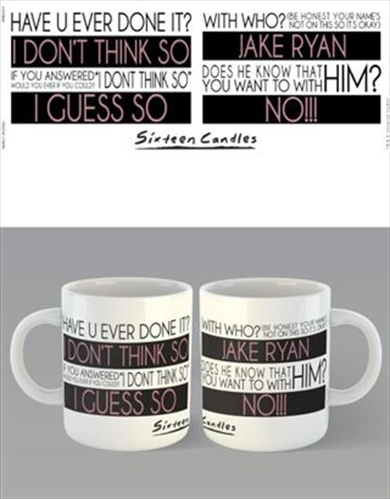 Sixteen Candles Questions/Product Detail/Mugs