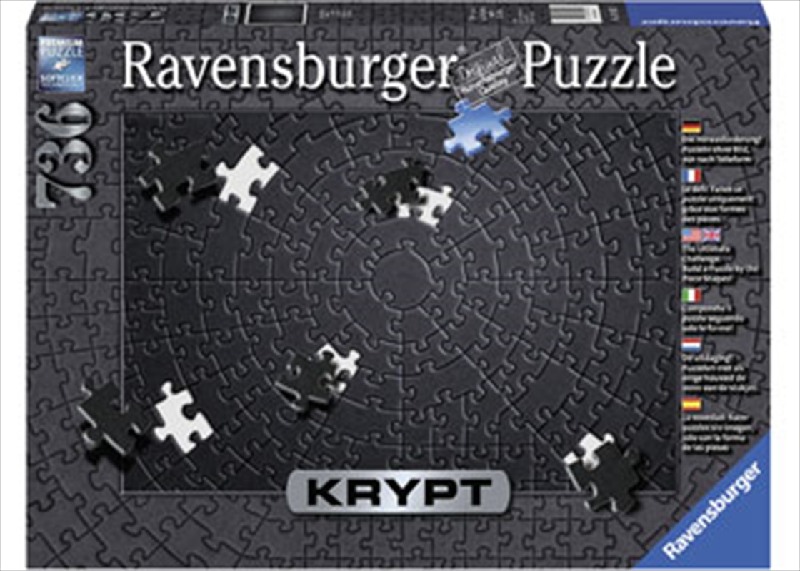 Ravensburger - KRYPT Black Puzzle 736 Piece | Merchandise