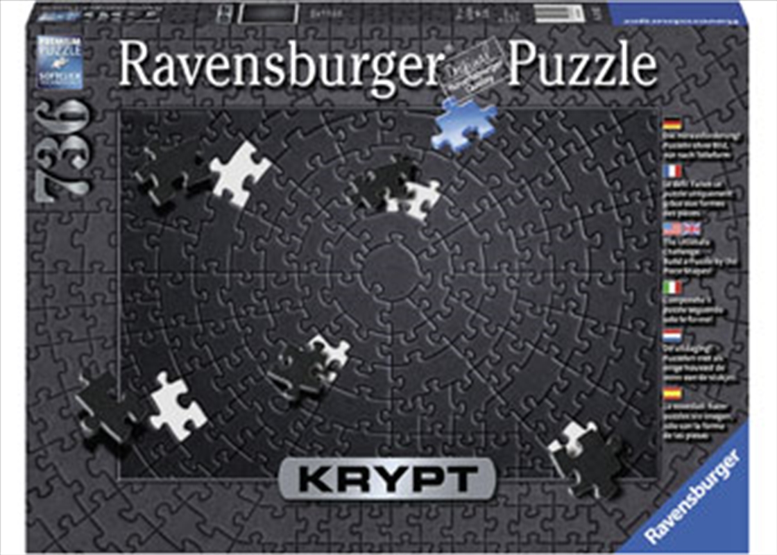 Ravensburger - KRYPT Black Puzzle 736 Piece/Product Detail/Jigsaw Puzzles