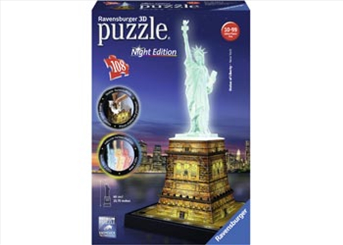 Ravensburger Statue of Liberty 3D Puzzle Night 108 Piece/Product Detail/Statues