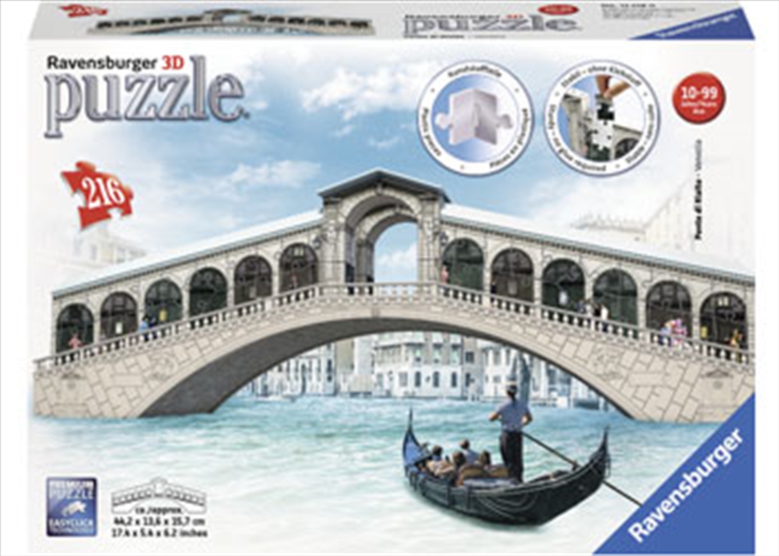 Ravensburger Venice's Rialto Bridge 3D Puzzle - 216 Pieces/Product Detail/Destination