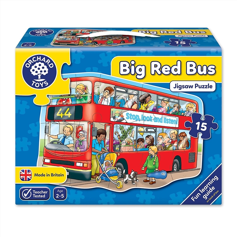Big Red Bus 15 Piece Puzzle/Product Detail/Education and Kids