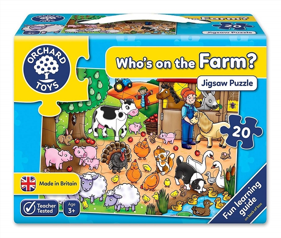 Orchard Toys Who's on the Farm 20 Piece Puzzle/Product Detail/Education and Kids
