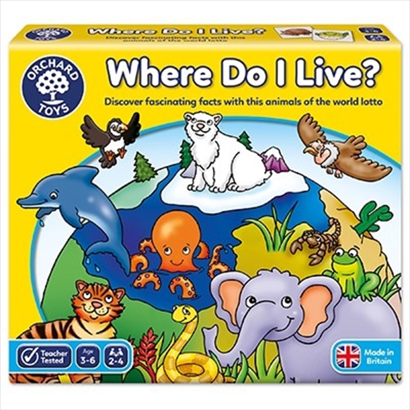 Where Do I Live Lotto/Product Detail/Board Games