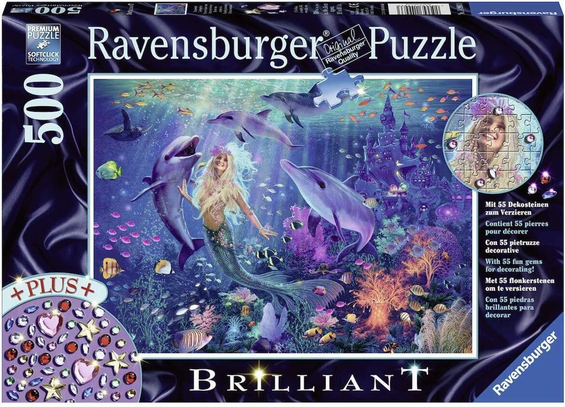 Ravensburger - Mermaid Brilliant Puzzle 500 Piece Puzzle/Product Detail/Nature and Animals
